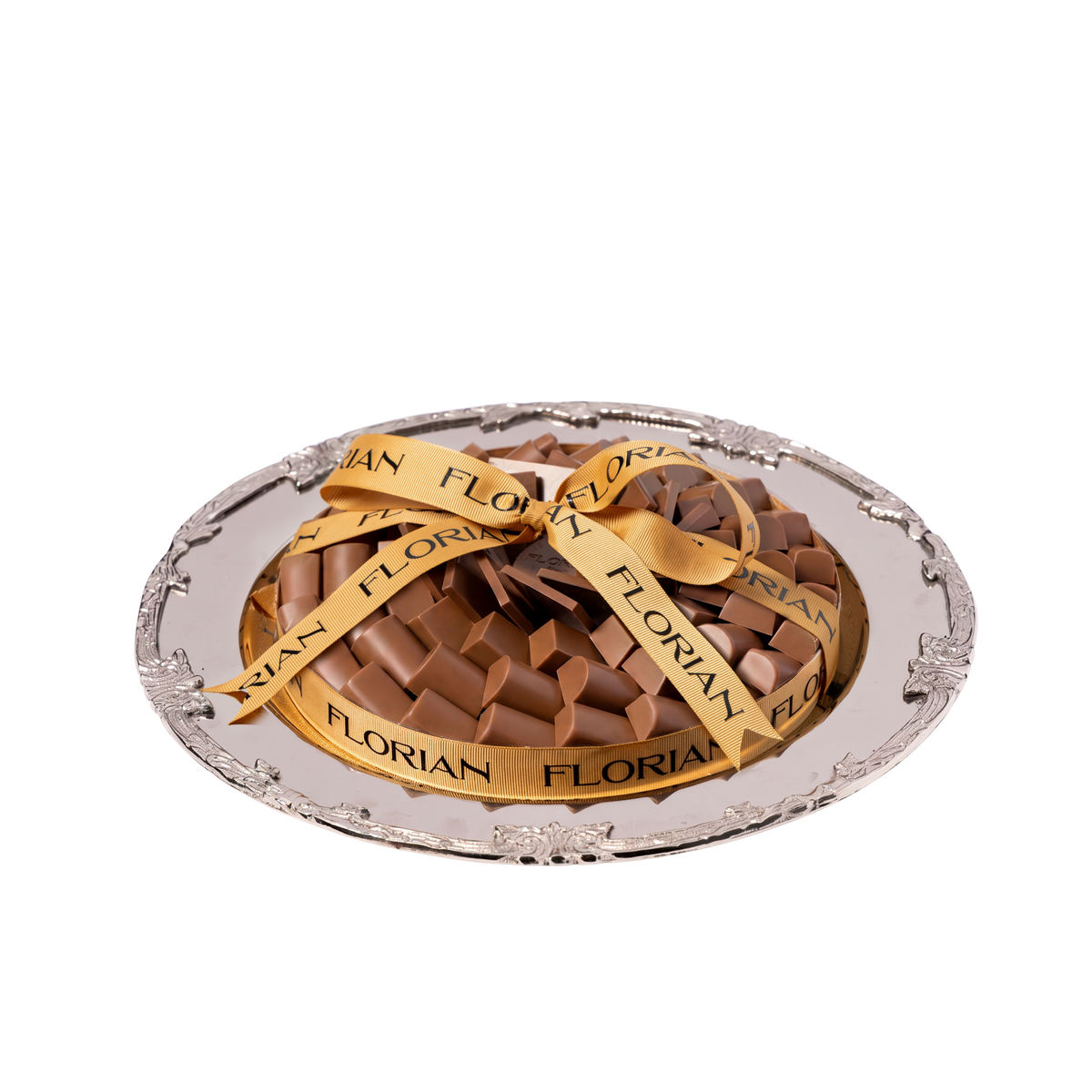 Unwrapped Chocolate Silver Plate