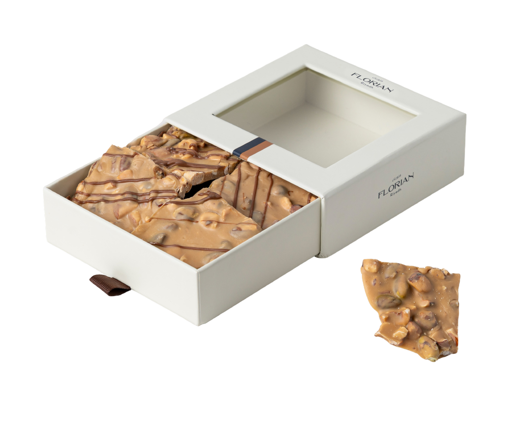 Caramel Chocolate Barks with Nuts