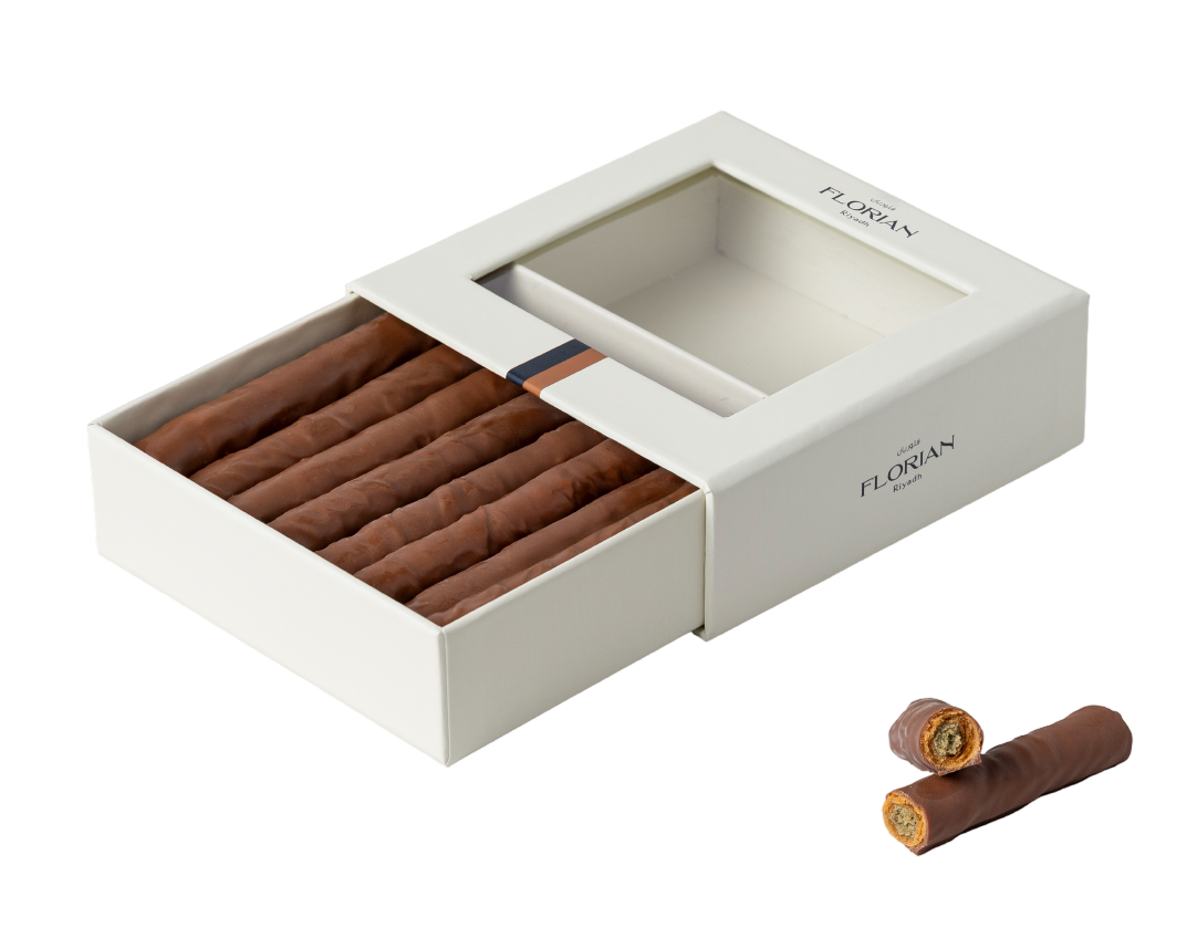 Chocolate Cigar with Pistachio