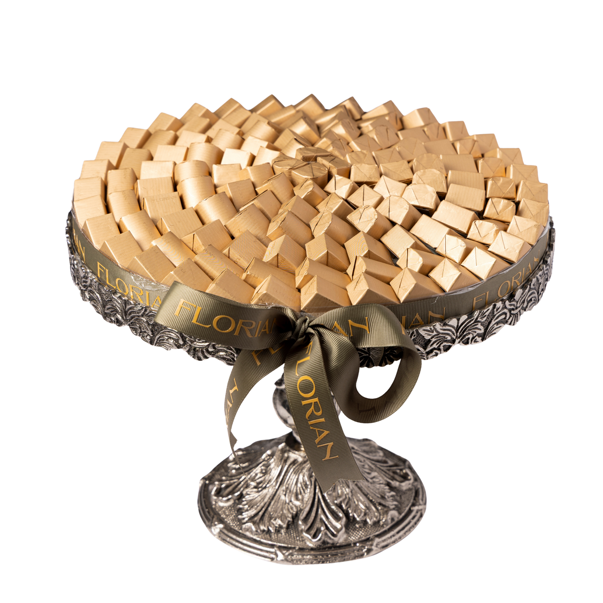 Silver Chocolate Tray with Base